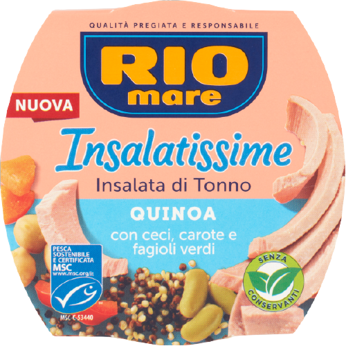 SALADE THON-QUINOA, CAROTTE, POIS CHICHES, HARICOTS